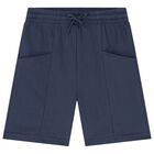 طقم شورت اولاد باللون الابيض والازرق والبرتقالى, 1, hi-res