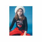 Girls Black Logo T-Shirt, 1, hi-res