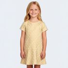 Girls Beige & Gold Logo Dress, 2, hi-res