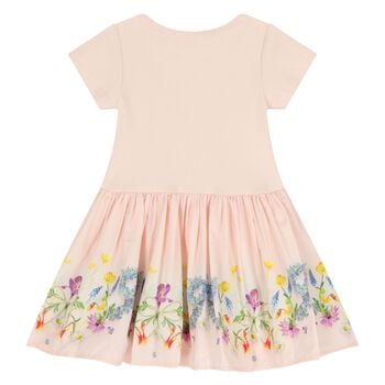 Younger Girls Pink Floral Dress