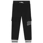 Black Logo Joggers, 1, hi-res