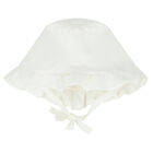 قبعة باللون الأبيض للبنات, 1, hi-res
