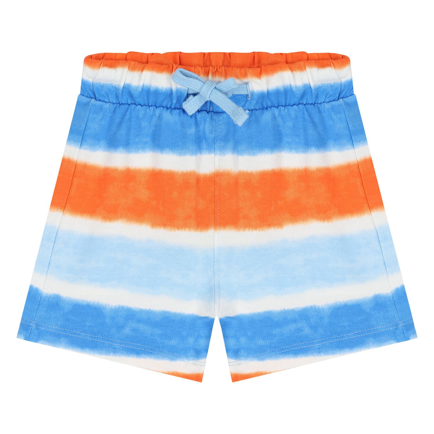 Younger Boys Orange & Blue Striped Shorts, 1, hi-res