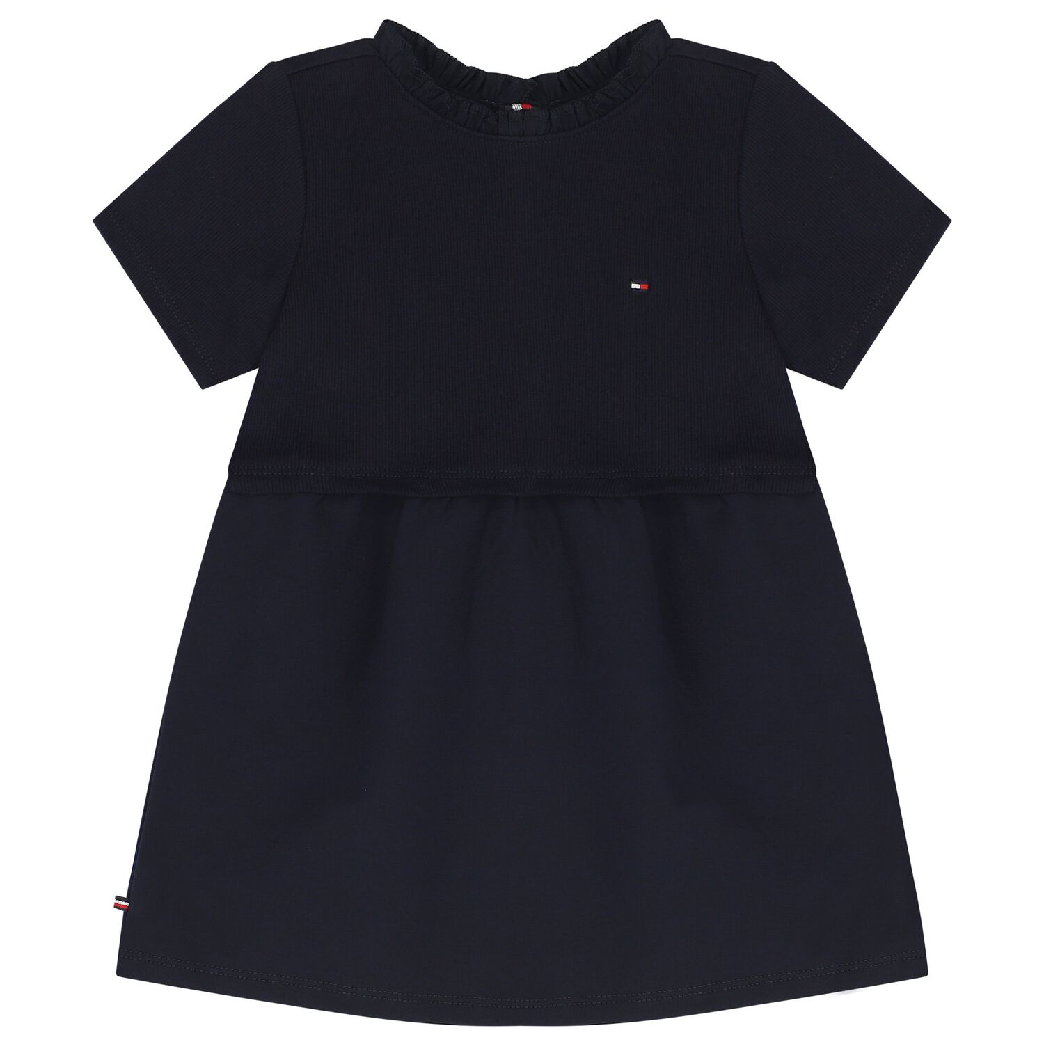gold or blue dress illusion Tommy Hilfiger Girls Sweater Polo Dress in Navy