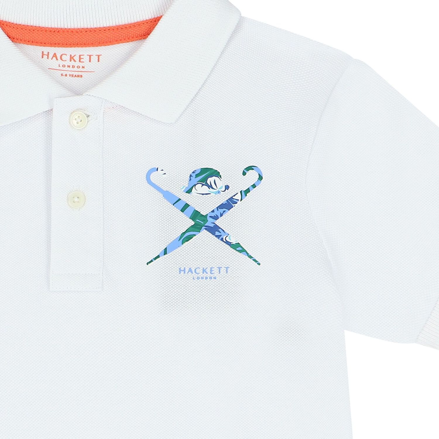 Boys White Logo Polo Shirt, 1, hi-res image number null