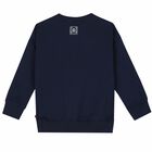 Girls Navy Logo Sweatshirt, 1, hi-res