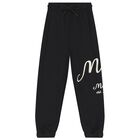 Boys Black Logo Joggers, 1, hi-res