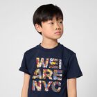 Boys Navy Blue Logo T-Shirt, 2, hi-res