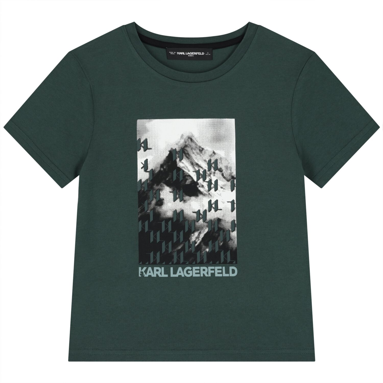 Boys Green Logo T-Shirt, 1, hi-res