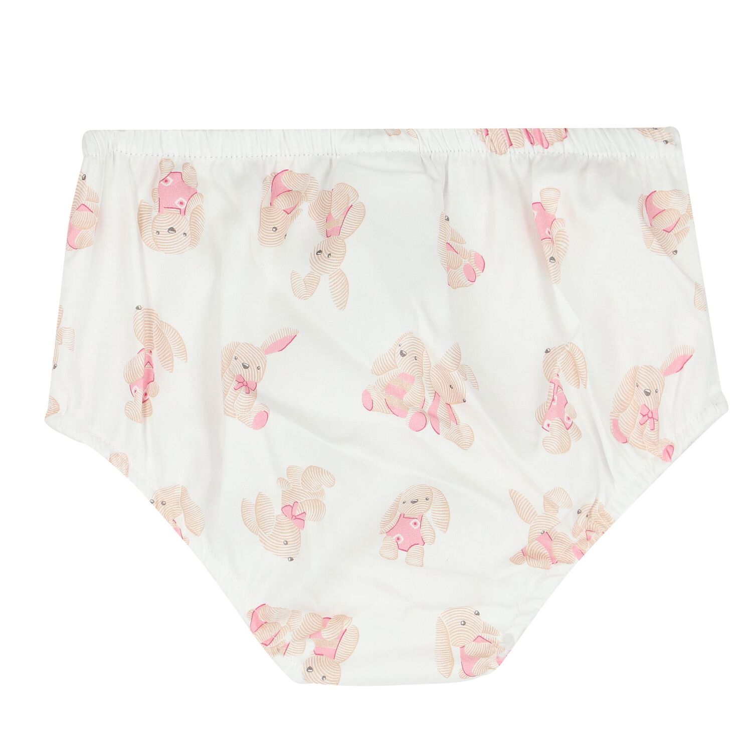 طقم بنات فستان باللون الأبيض والوردي, 1, hi-res