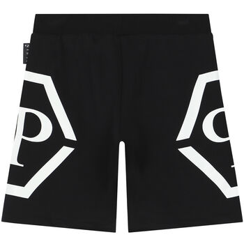 Boys Black Logo Shorts