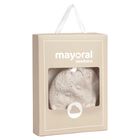 Beige Knitted Baby Hat & Mittens Set, 1, hi-res