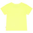 Girls Yellow Heart Logo T-Shirt, 1, hi-res