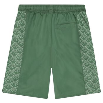 Boys Green Eagle Swim Shorts