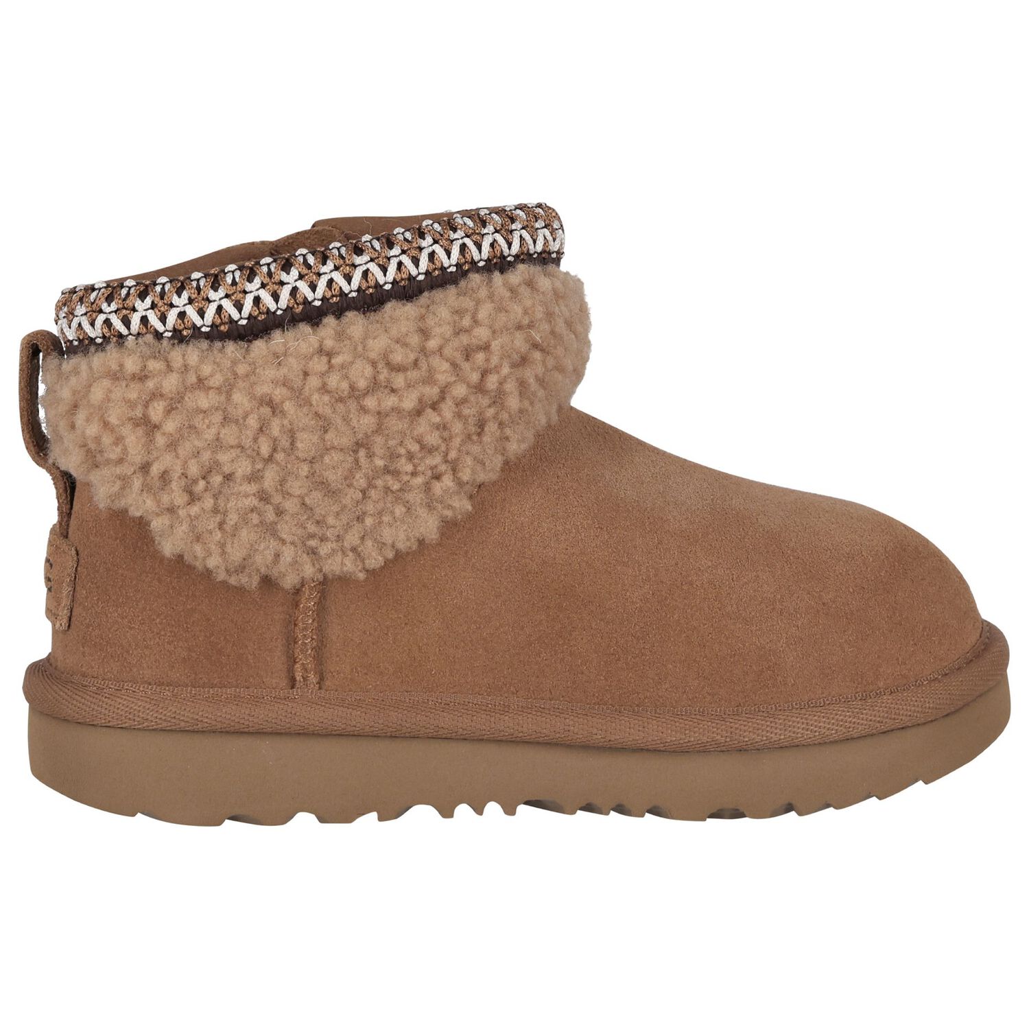 Girls Beige Classic Ultra Mini Suede Boots, 1, hi-res image number null
