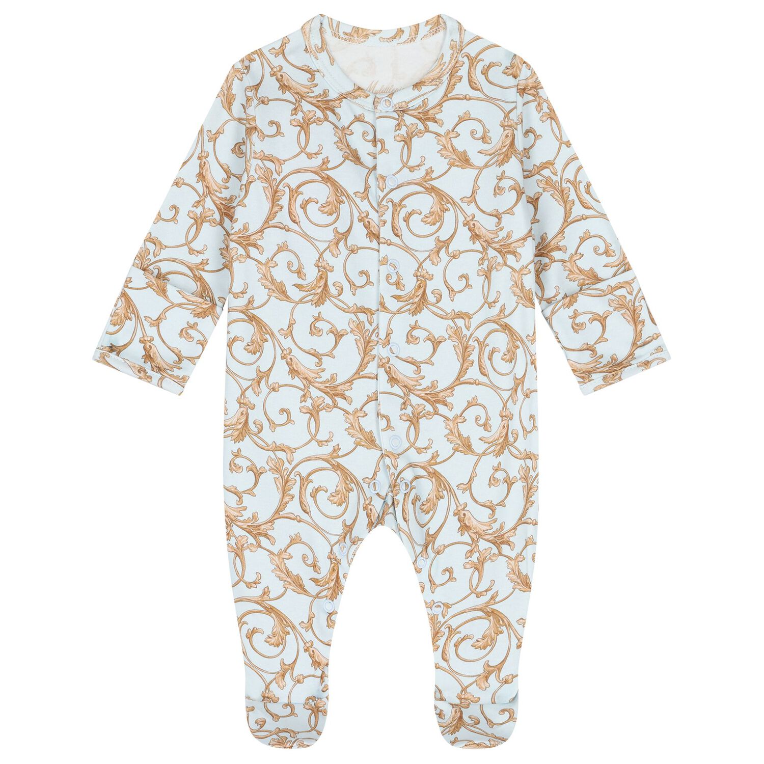 Baby Boys Blue & Gold Babygrow Gift Set, 1, hi-res