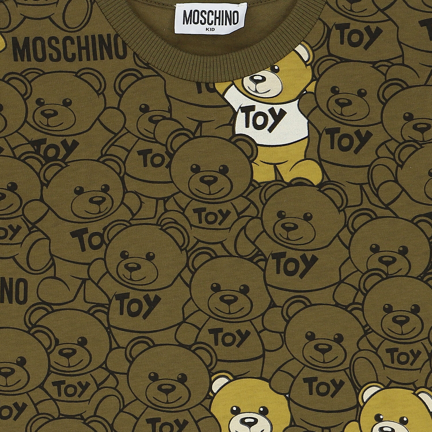 تيشيرت بشعار تيدى باللون الاخضر, 1, hi-res