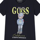 تيشيرت أولاد بشعار تيدي باللون الكحلي, 2, hi-res