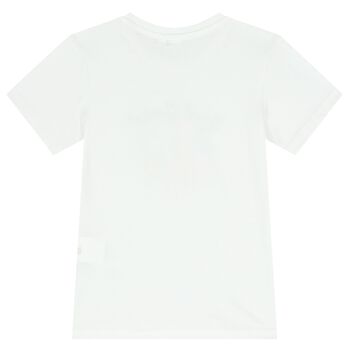 Boys White Beach T-Shirt
