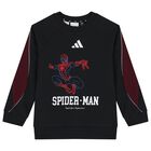 Boys Black Logo Spidersman Marvel Tracksuit, 1, hi-res