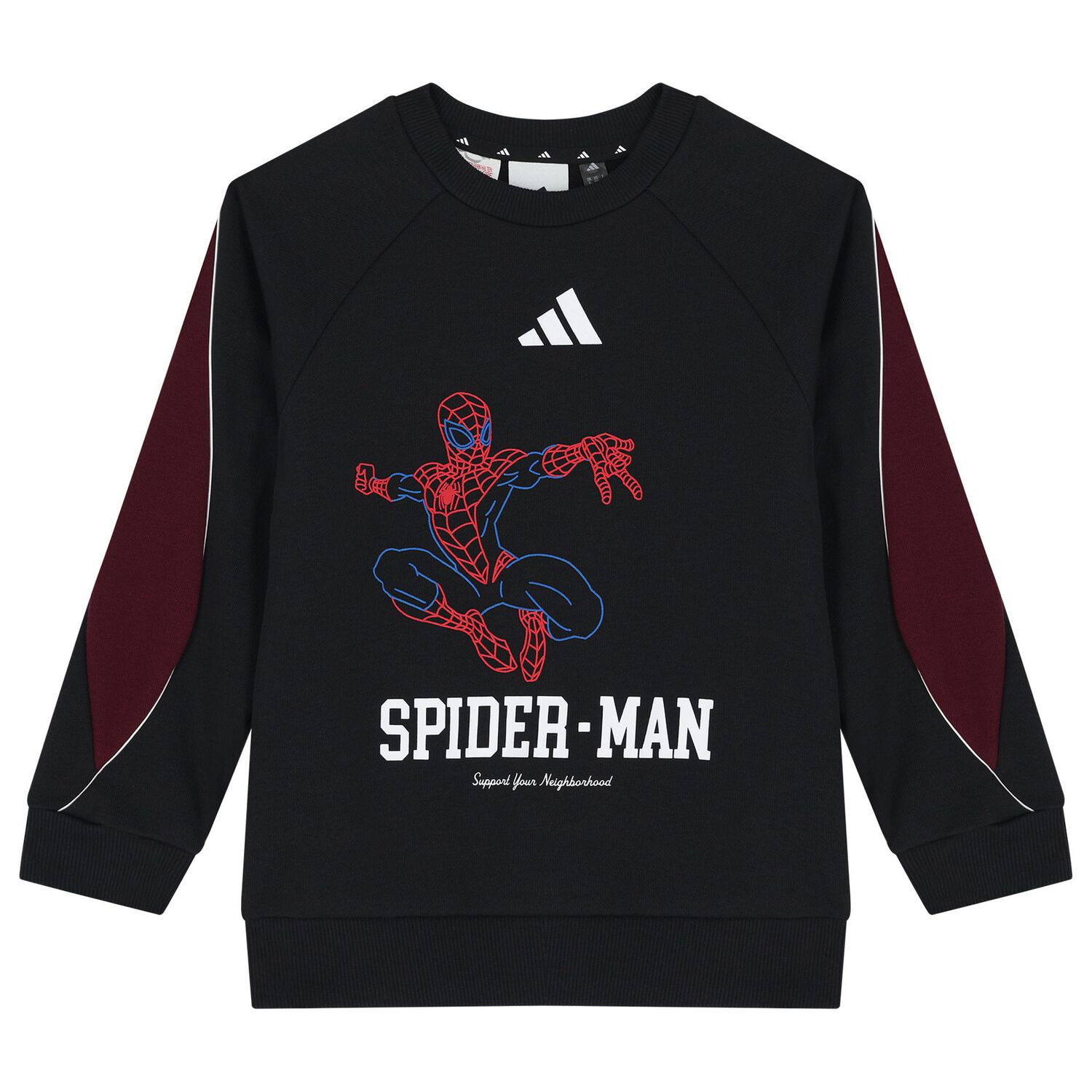 Boys Black Logo Spidersman Marvel Tracksuit, 1, hi-res