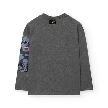Boys Grey Mountain Long Sleeve Top