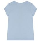 Girls Blue Polo Bear T-Shirt, 1, hi-res