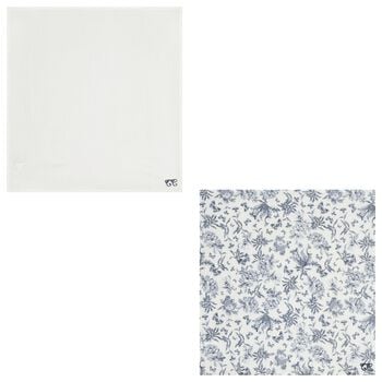 Navy Blue & White Toile De Jouy Muslin Swaddles ( 2-Pack )