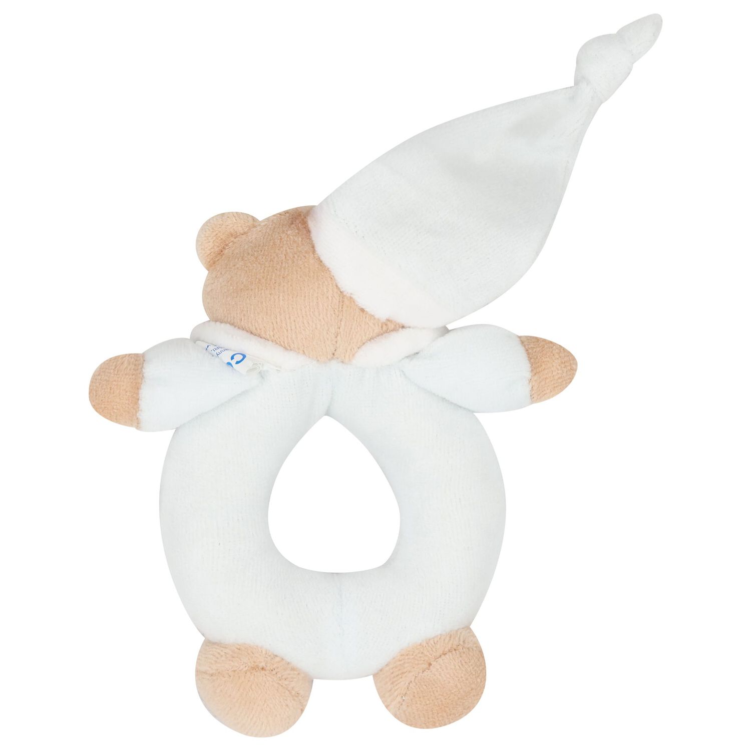 Baby Boys Blue Bear Rattle Toy ( 15cm ), 1, hi-res