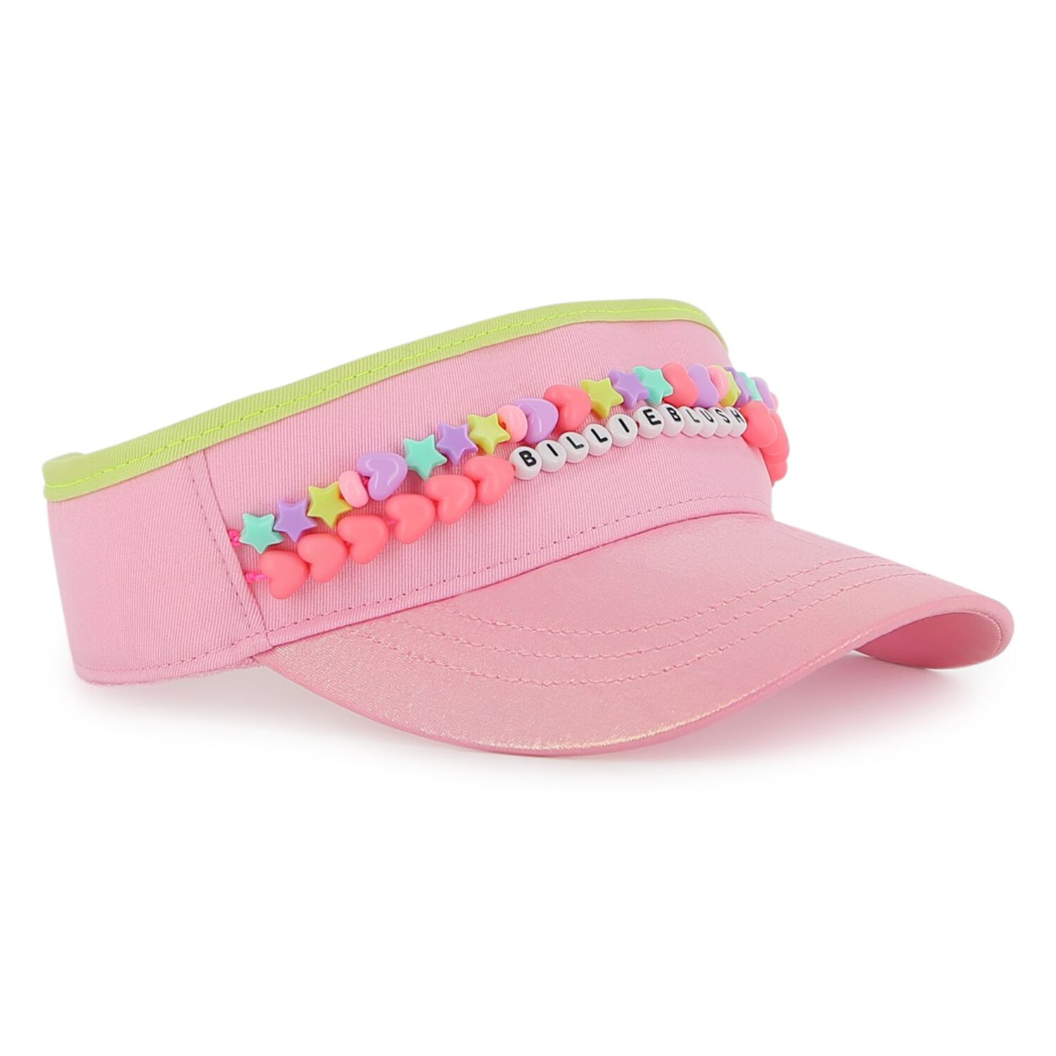 Girls Pink Logo Sun Visor, 1, hi-res