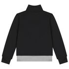 Boys Black & Grey Logo Tracksuit, 1, hi-res