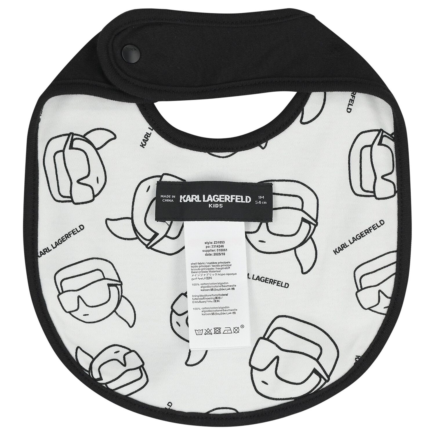 Baby Boys White & Black Ikonik Babygrow Gift Set, 1, hi-res