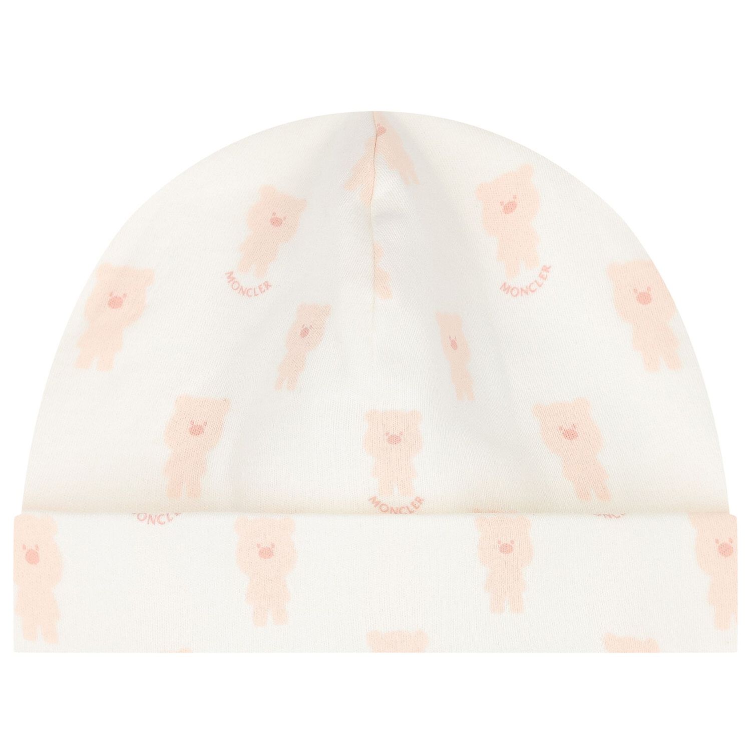 طقم ملابس أطفال بناتي باللون العاجي والوردي بشعار دب تيدي, 1, hi-res image number null