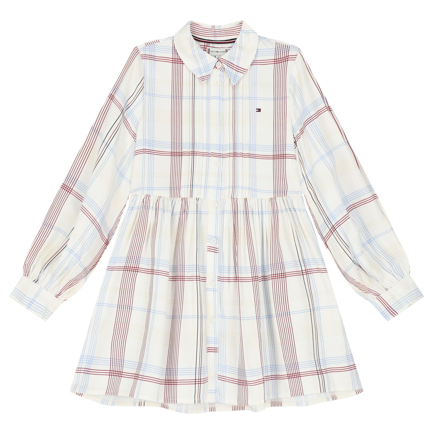 Girls Ivory Logo Dress, 1, hi-res