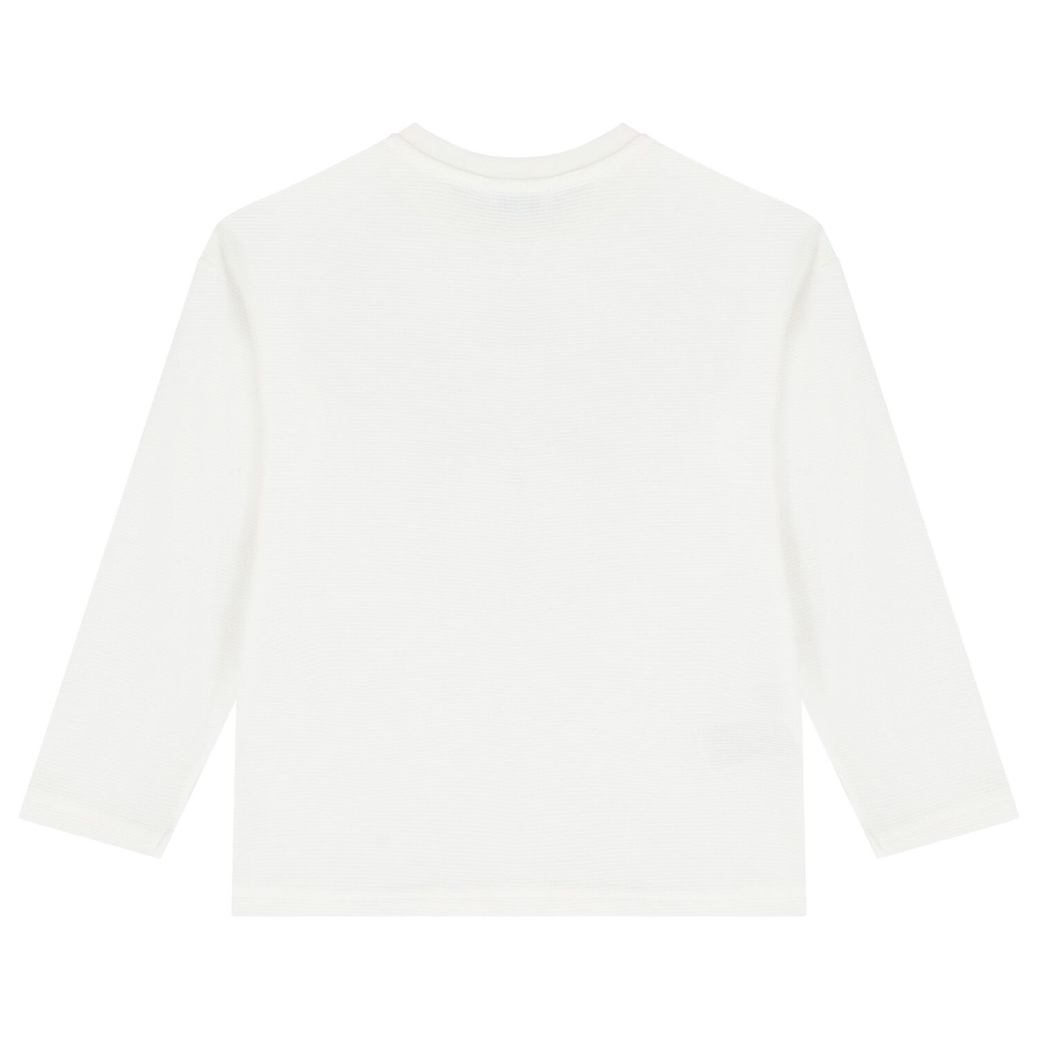 Boys White Dino Long Sleeve Top, 2, hi-res