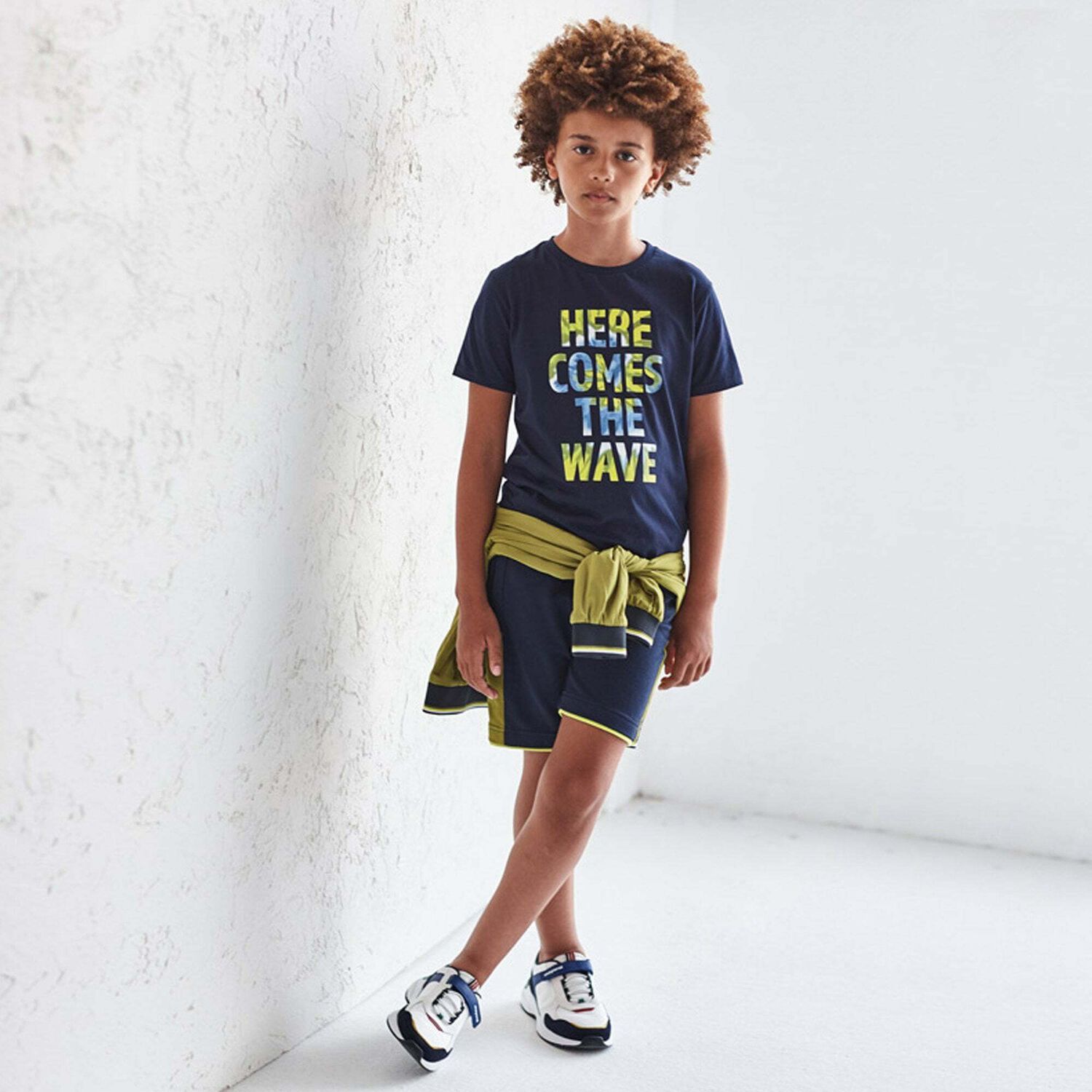 Boys Navy Blue Shorts, 1, hi-res image number null