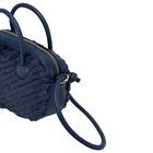 Girls Navy Blue Faux Fur & Leather Handbag, 3, hi-res