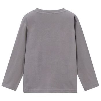 Boys Grey Long Sleeve Top