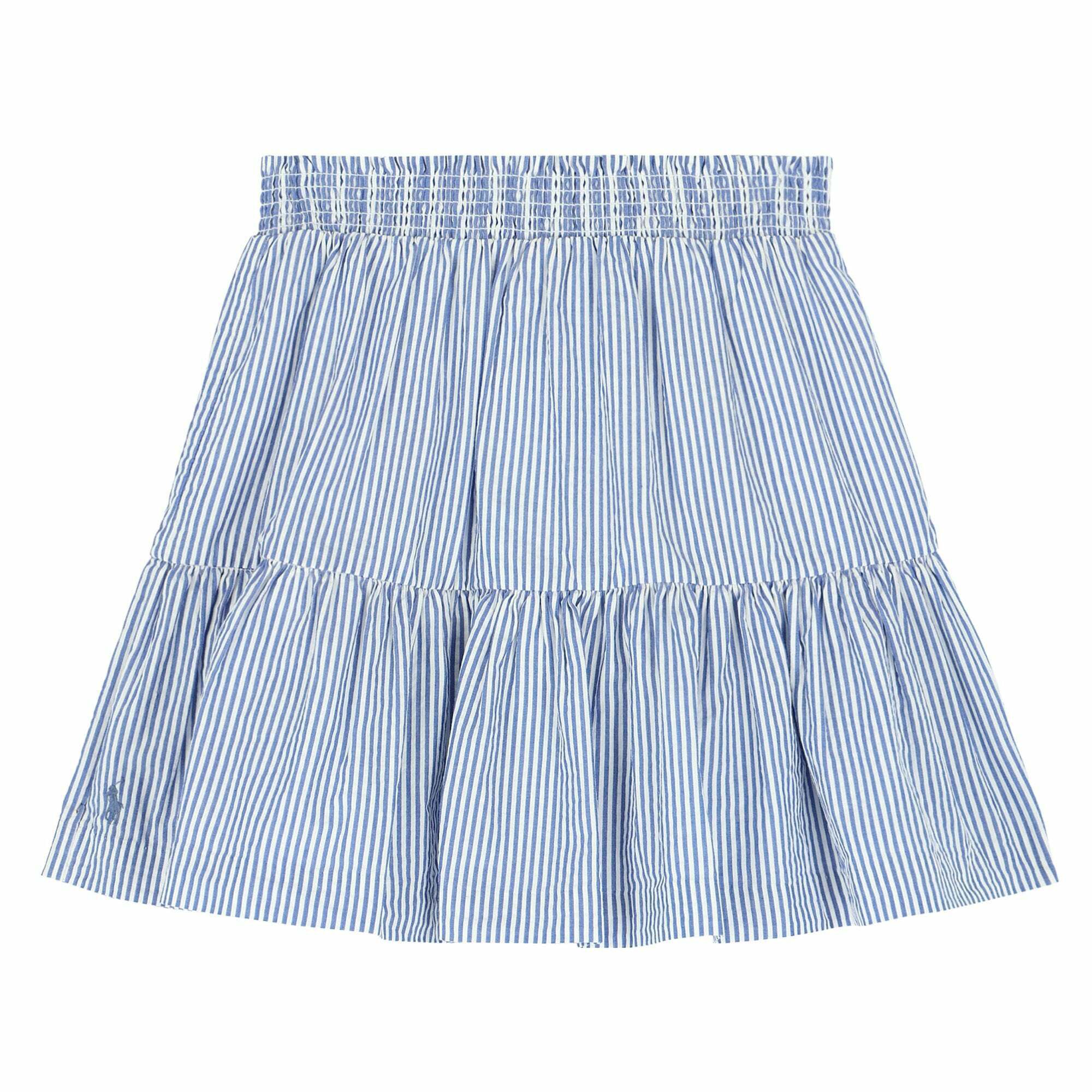 Striped skirt clearance blue white