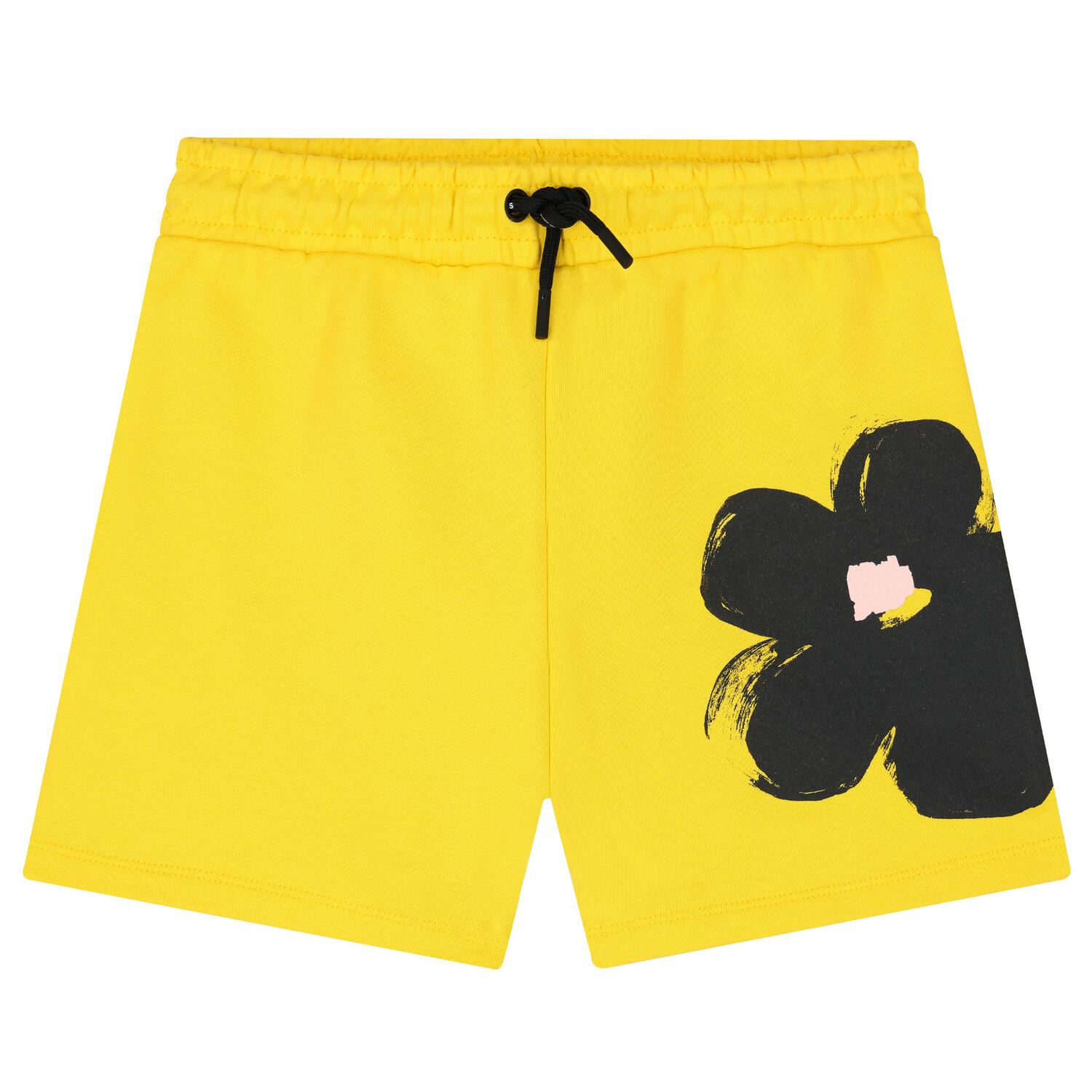 Girls Yellow Daisy Shorts, 1, hi-res