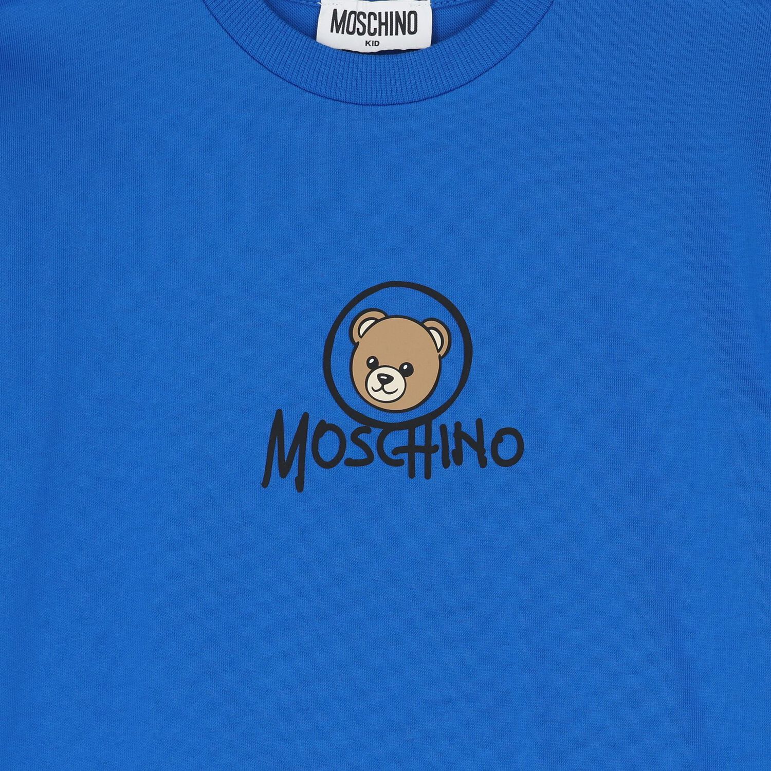 Blue Teddy Bear Logo Long Sleeve Top, 3, hi-res