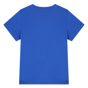 Boys Blue, White & Black Logo T-Shirt