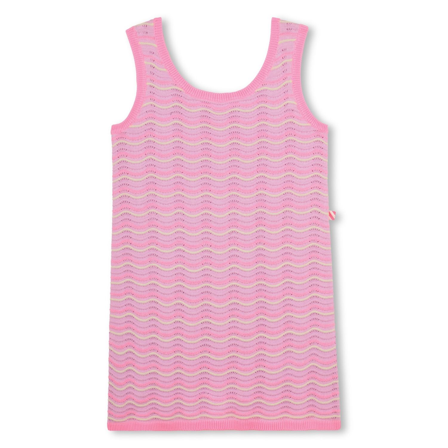 فستان كروشيه باللونين الوردي و الأرجواني للبنات, 1, hi-res