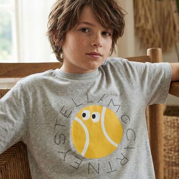 Boys Grey Logo T-Shirt