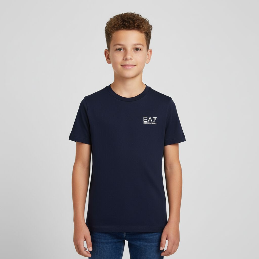 【専用】EA7/アルマーニジュニア　紺・半袖Tシャツ　8A・8歳 Ea7 Emporio Armani Kids | Junior Couture USA