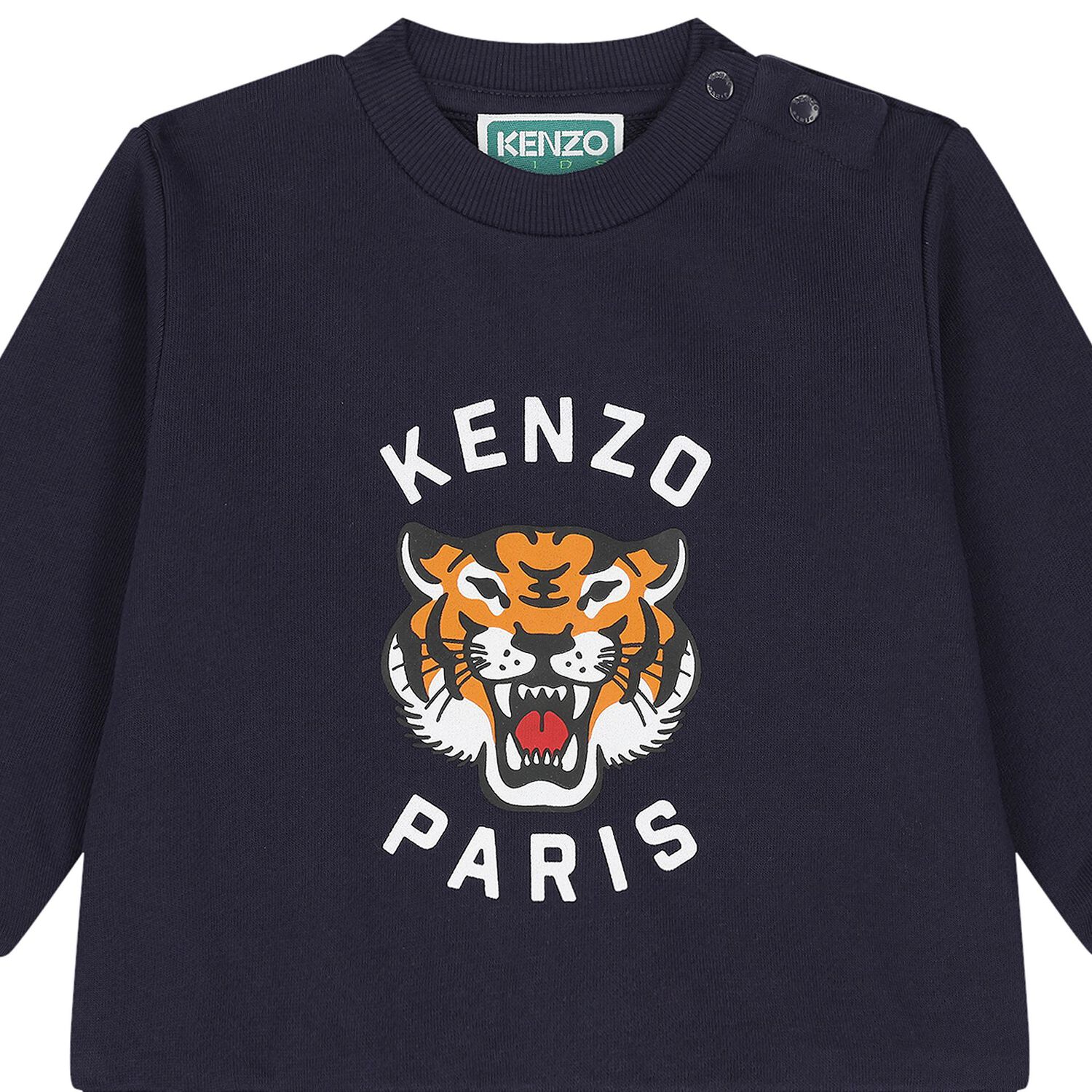 بدلة أولاد رياضية بالشعار التيجير باللون الكحلي, 1, hi-res