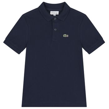 Lacoste Boys Navy Blue Logo Polo Shirt, 3 Boys Navy Blue Logo Polo Shirt