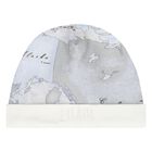 طقم هدايا أفرول  بطبعة خريطة  باللون الأزرق والرمادي للأطفال , 3, hi-res