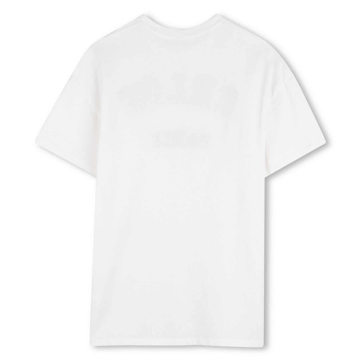 فستان تشيرت باللون الابيض للبنات , 1, hi-res