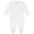 Baby Girls White & Pink Teddy Bear Babygrow Gift Set, 1, hi-res